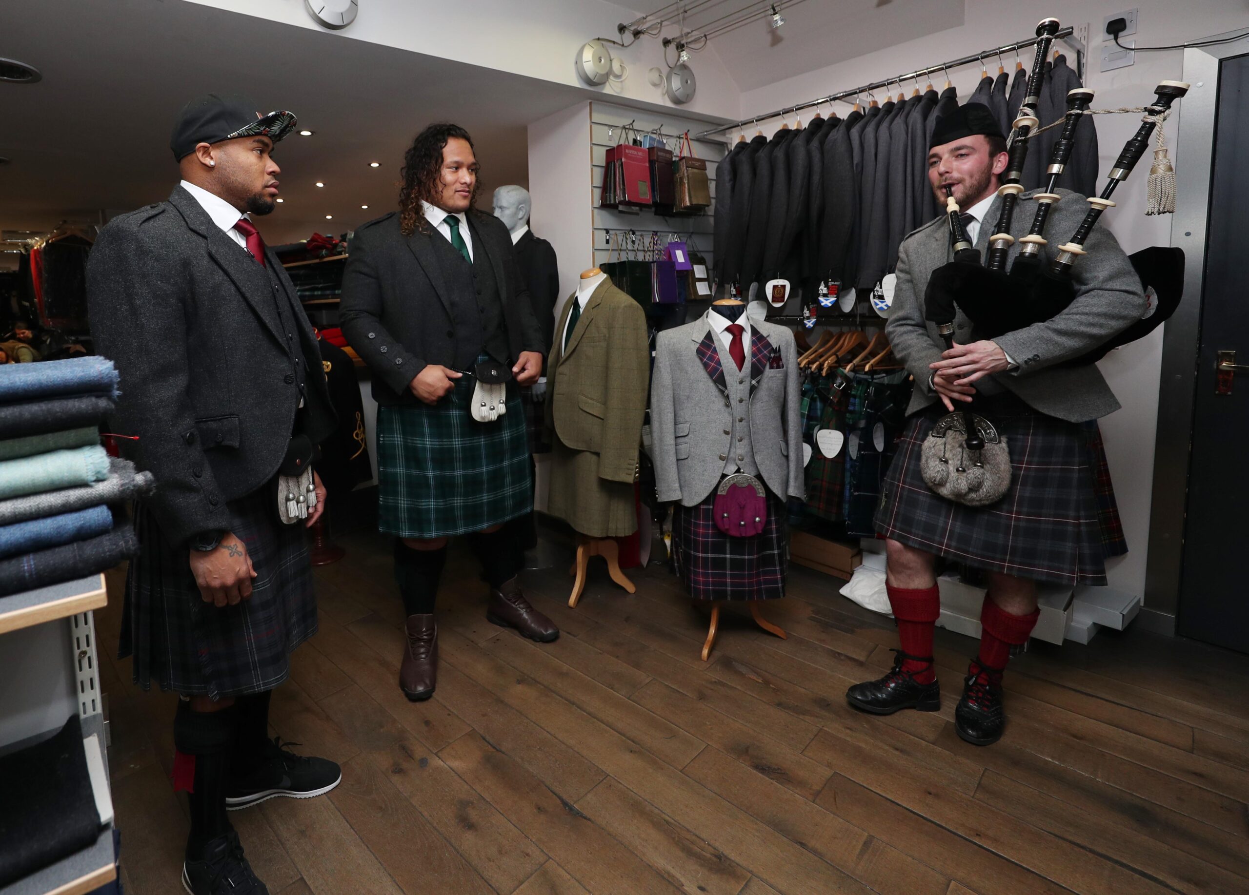 JGrahamPiper with guys NFL Edinburgh